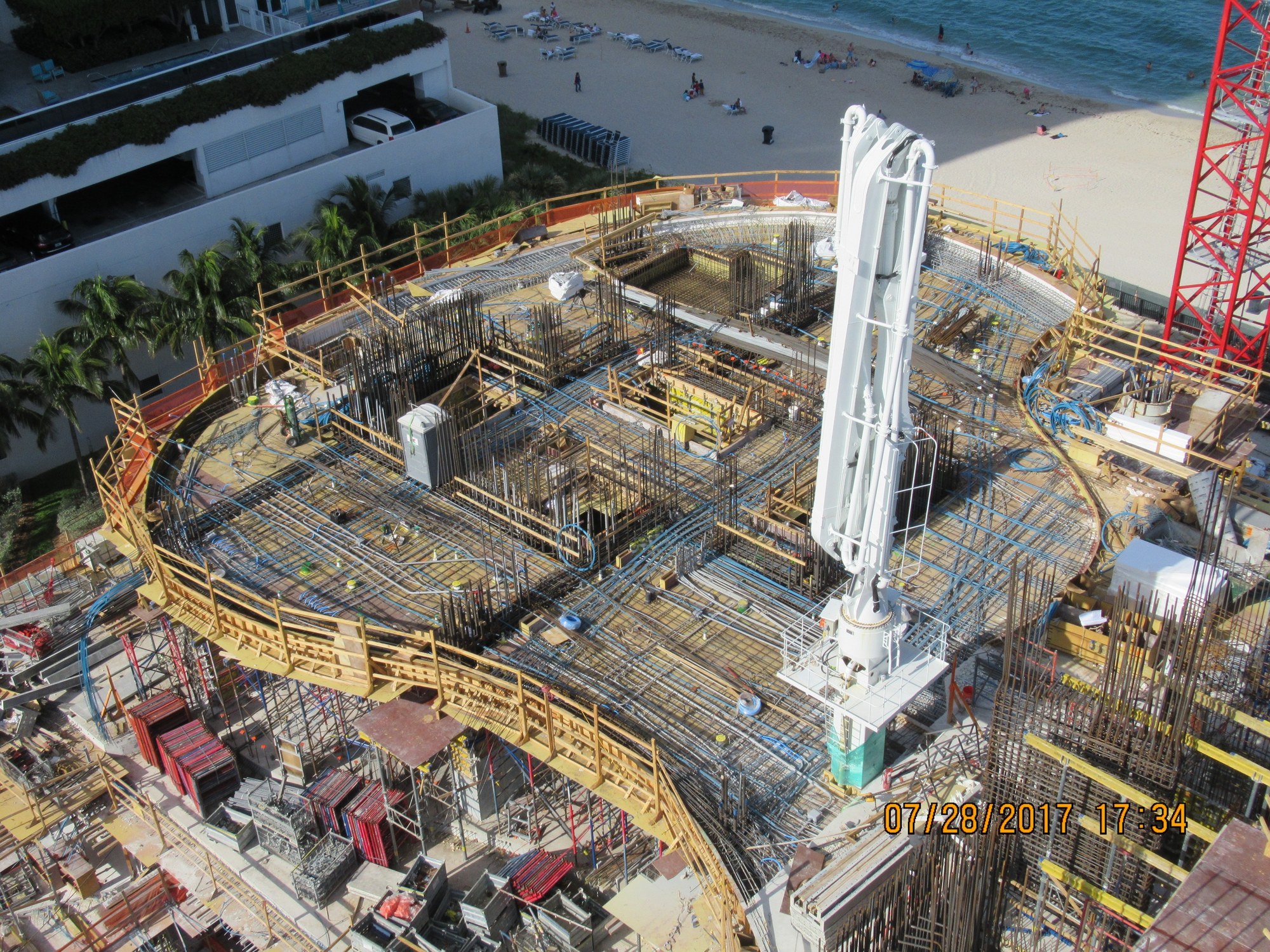 Aerial view of a Group 72 construction site